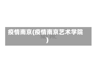 疫情南京(疫情南京艺术学院)-第2张图片