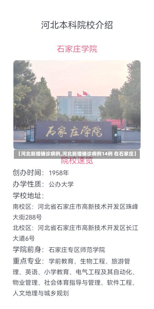 【河北新增确诊病例,河北新增确诊病例14例 在石家庄】-第2张图片